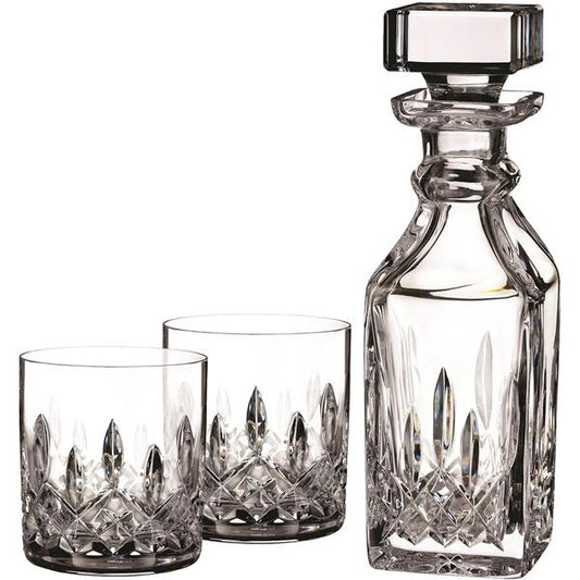 Waterford Lismore Connoisseur Square Decanter and Tumbler Set of 2