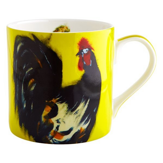 Fairmont & Main Cockerel Yellow Mug - Julie Steel Designs