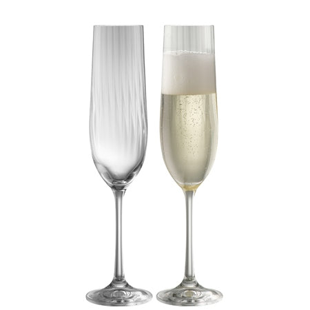 Galway Crystal Erne Champagne Flute Pair
