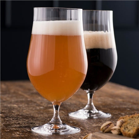 Galway Crystal Erne Craft Beer / Cocktail Glasses Pair