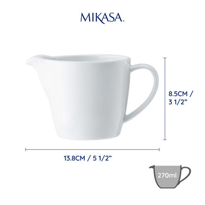 Mikasa Chalk Porcelain Milk Jug 270ml White