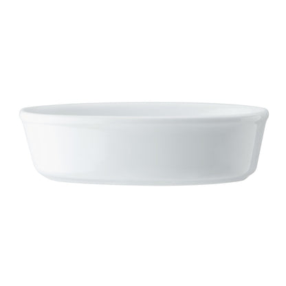 Mikasa Chalk Porcelain Oval Pie Dish 18cm White