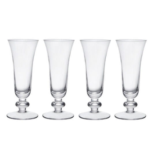 Mikasa Salerno 4 Piece Crystal Champagne Glass Set 170ml