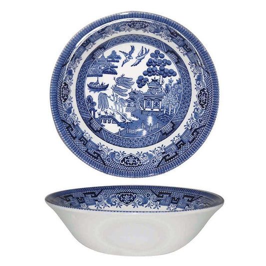 Queen's by Churchill Blue Willow Oatmeal Bowl