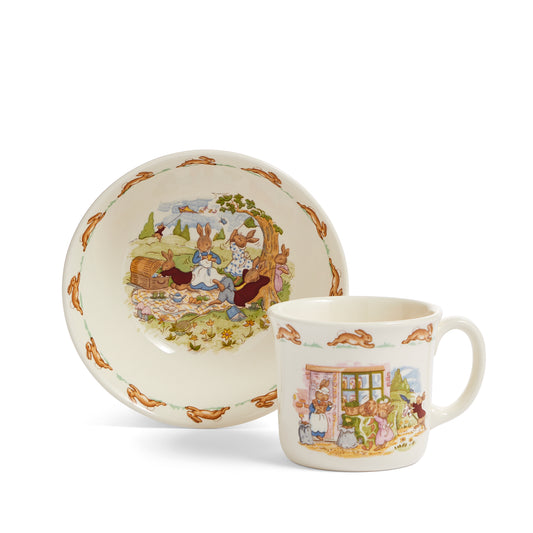 Royal Doulton Bunnykins Infant Bowl & Mug, 2 Piece Set