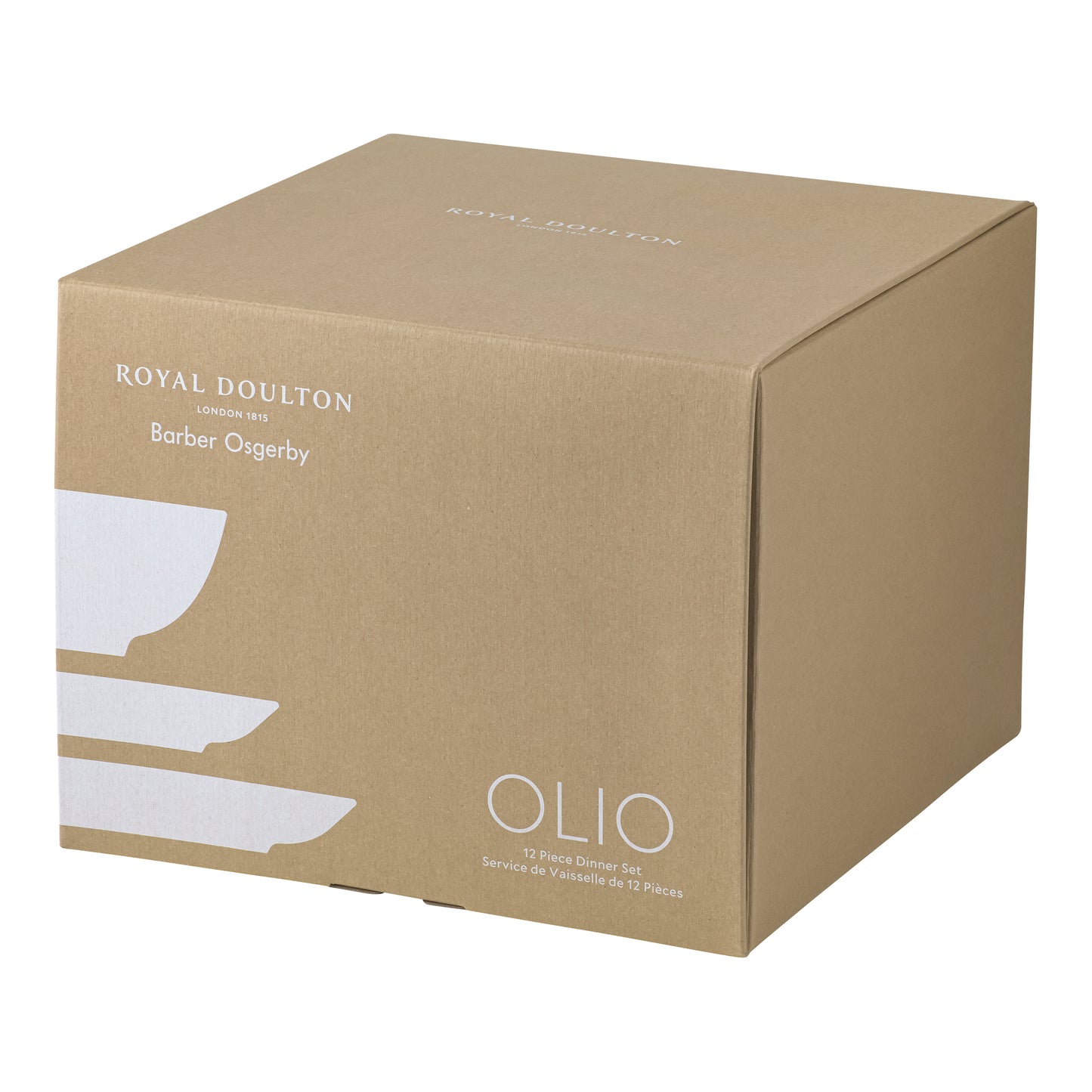 Royal Doulton Olio by Barber Osgerby White 12-Piece Set