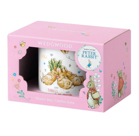 Wedgwood Beatrix Potter Peter Rabbit Pink Money Box