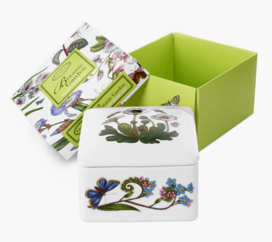 Portmeirion Botanic Garden Square Ceramic Trinket Box