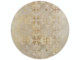 Creative Tops Gold Impressions Pack Of 4 Premium Round Placemats