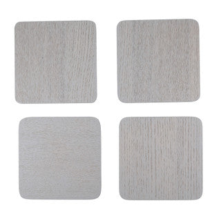 Creative Tops Naturals Wood Veneer Pack Of 4 Coasters Grey