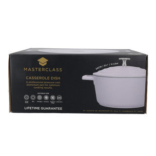 MasterClass Cast Aluminium Casserole Dish 4L Lavender