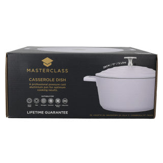 MasterClass Cast Aluminium Casserole Dish 5L Lavender