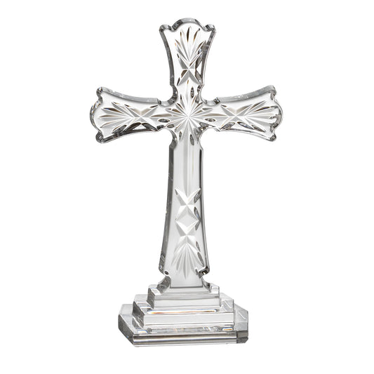 Waterford Spiritual 8" Standing Cross Glass Crystal
