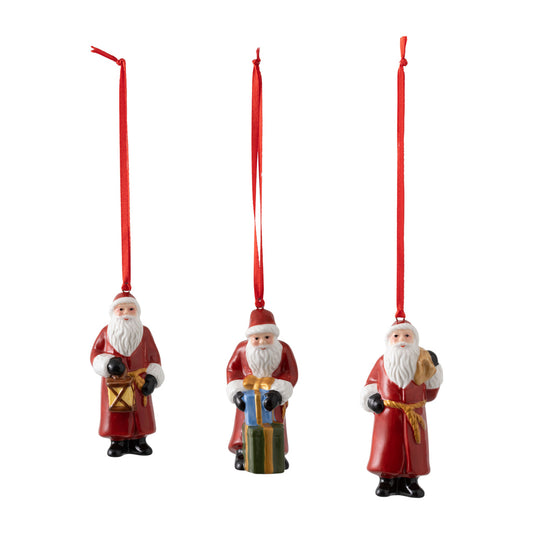 Villeroy & Boch Nostalgic Ornaments Santa Claus 3 Piece Set