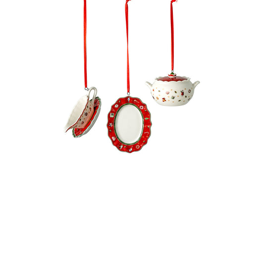 Villeroy & Boch Toy's Delight Decoration Ornaments Serving Items 3 Piece Set