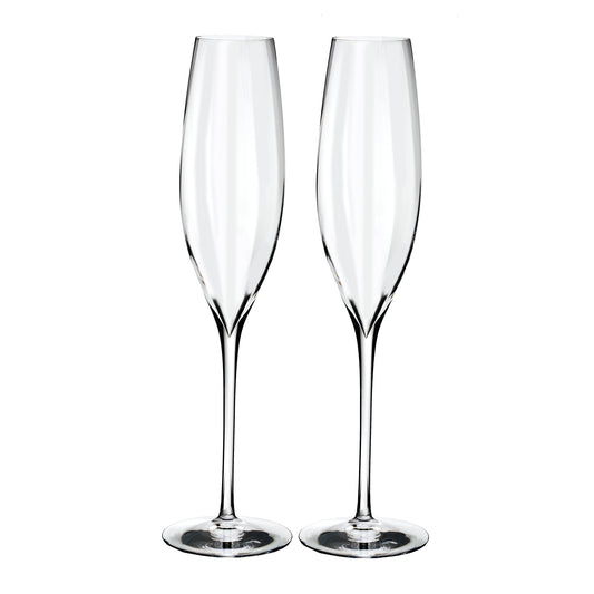 Waterford Elegance Optic Classic Champagne Flute, Set of 2