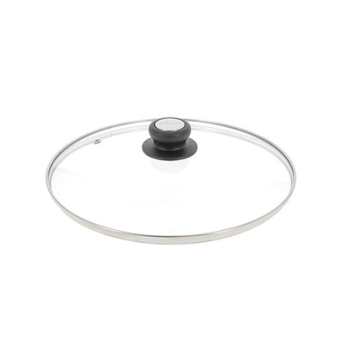 de Buyer Glass Lid With Stainless Steel Ring 24cm