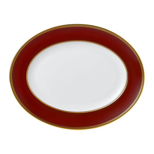 Wedgwood Renaissance Red Oval Platter 35cm