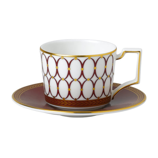 Wedgwood Renaissance Red Espresso Cup & Saucer