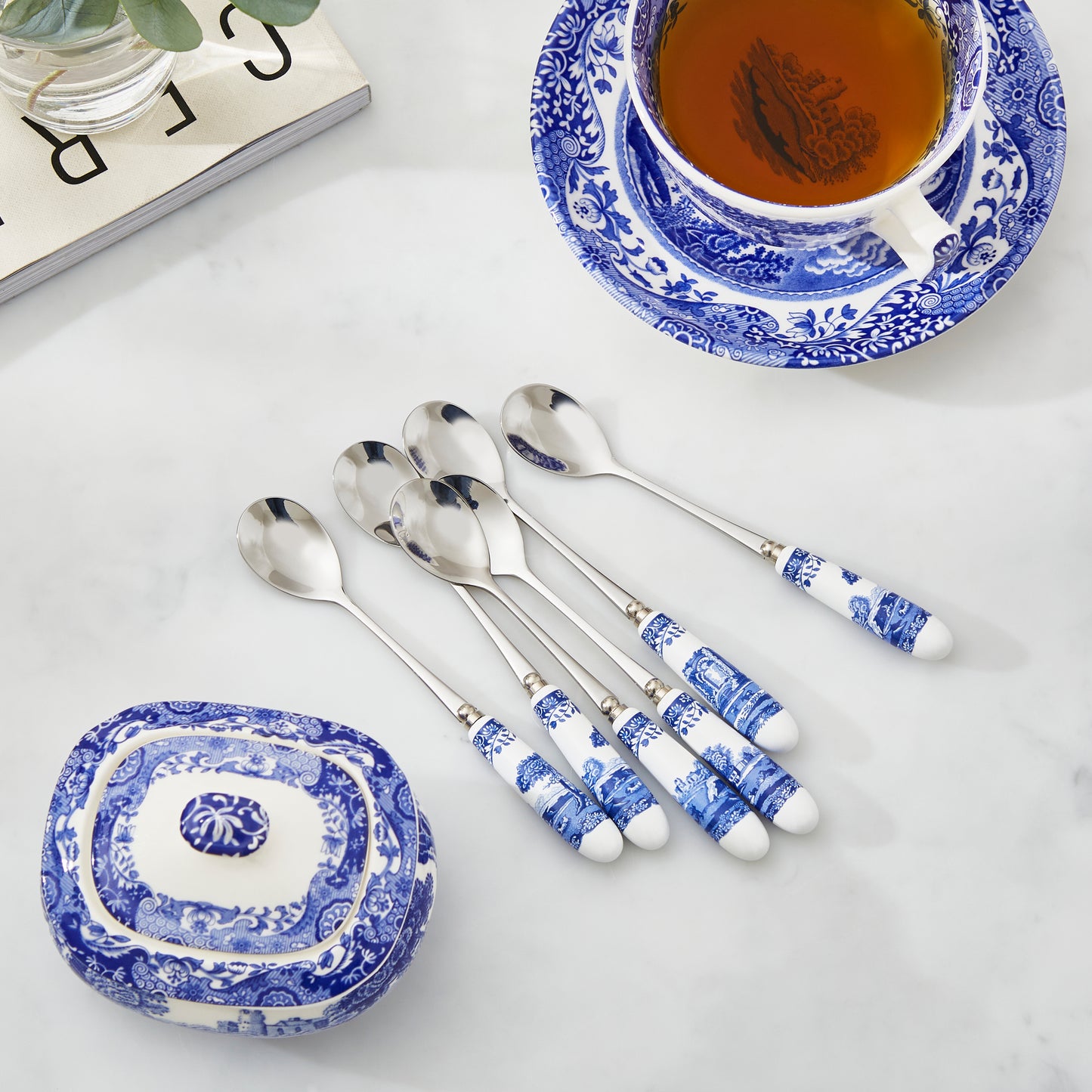 Spode Blue Italian Tea Spoons