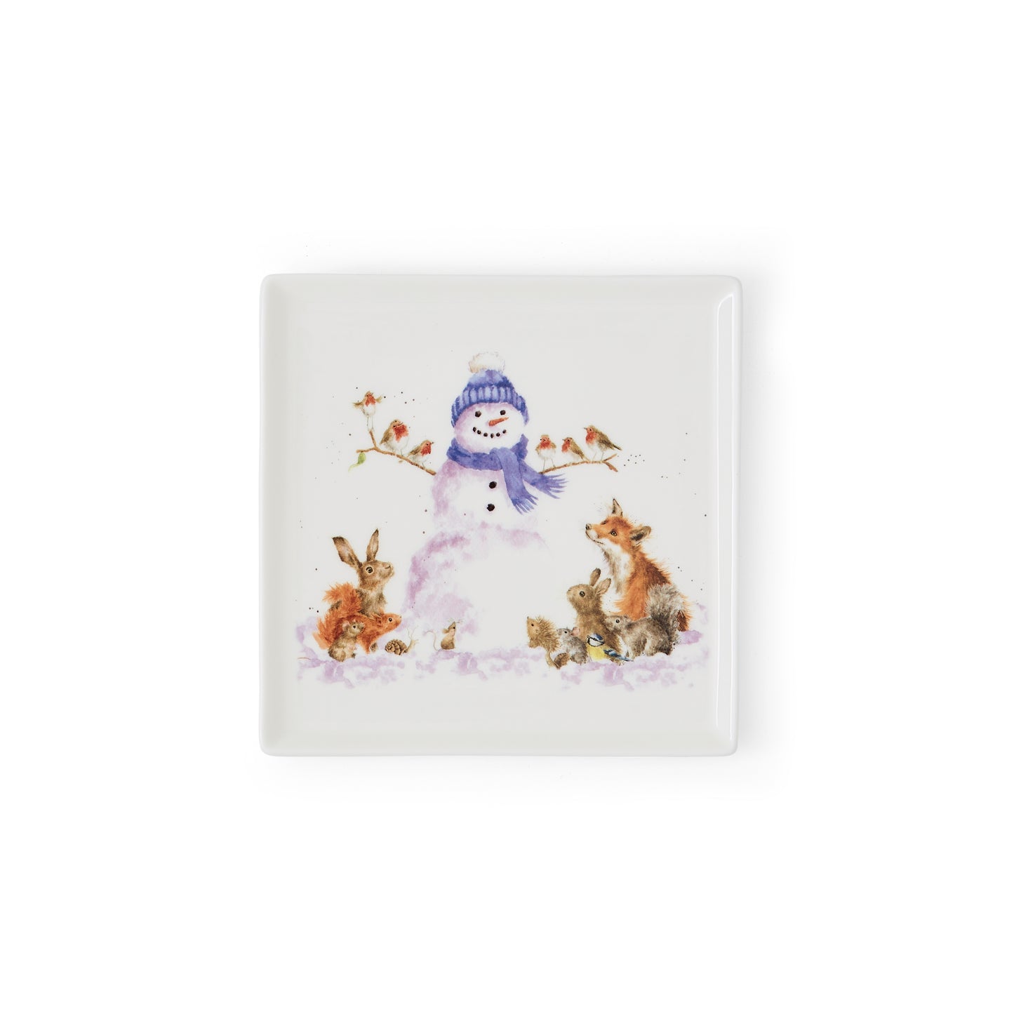Royal Worcester Wrendale Designs Snowman Square Plate