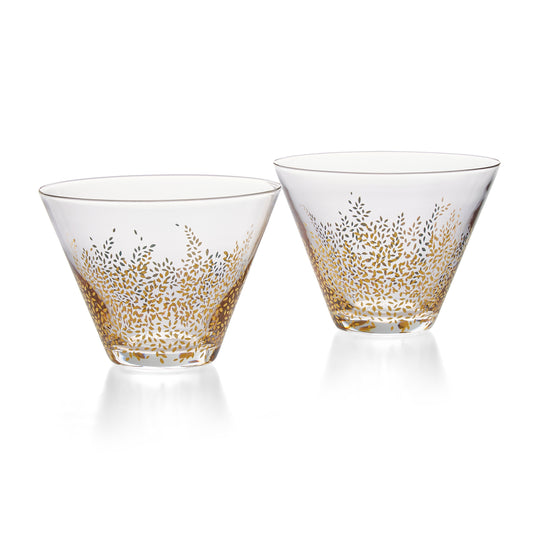 Sara Miller London Portmeirion Chelsea Set of two glass bowls