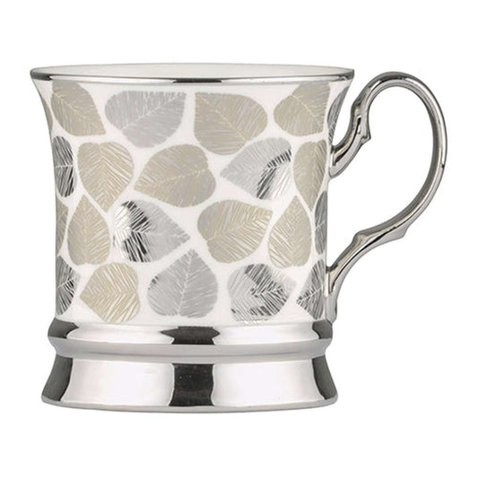 BIA Leaf Mug Platinum - Set of 4 Mugs