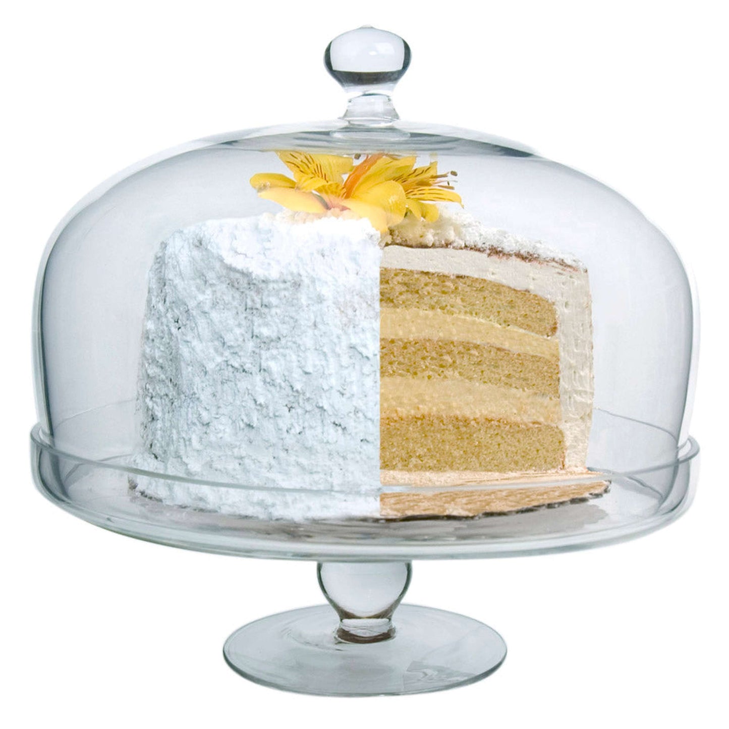 Artland Glass Simplicity Cake Stand with Round Dome