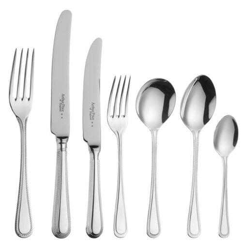 Arthur Price Bead Cutlery Set - Stainless Steel 7 Piece Place Setting