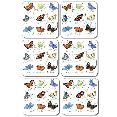 Madeleine Floyd Coasters Set of 6 Butterflies