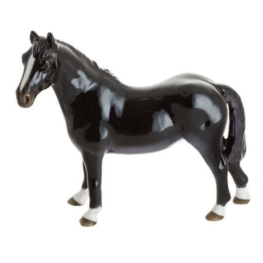 John Beswick Riding Pony (Black) Figurine