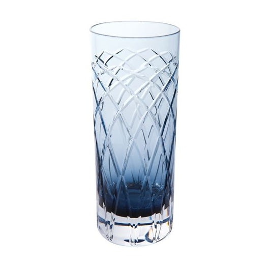 Royal Brierley Harris Ink Blue Highball Glass