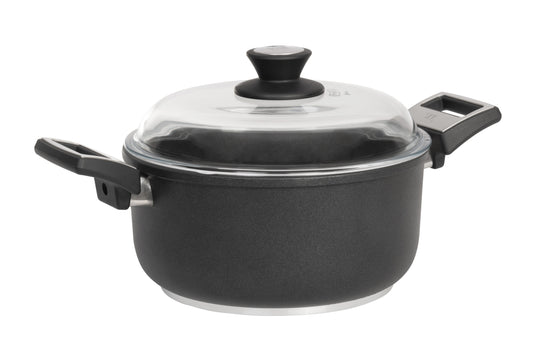 Series 9 - Titanium 2000 Plus Non Stick Cast Cooking Pot with Lid 16cm - Fixed Handle