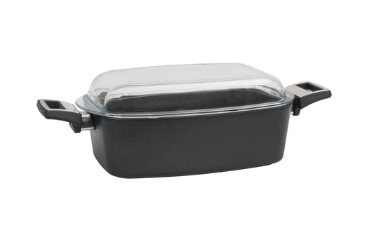 Series 7 - Titan Induction Roaster with Glass Lid Small - Fixed Handle