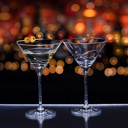 Dartington Glitz Martini Glass, Set of 2