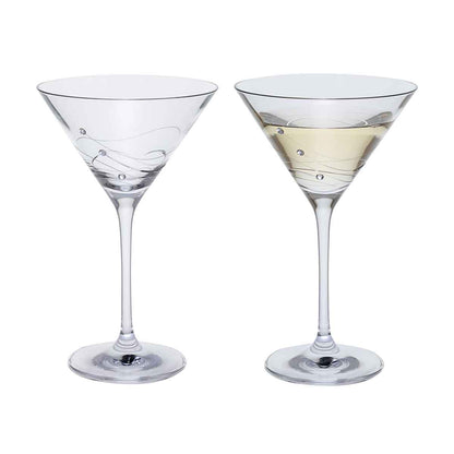 Dartington Glitz Martini Glass, Set of 2