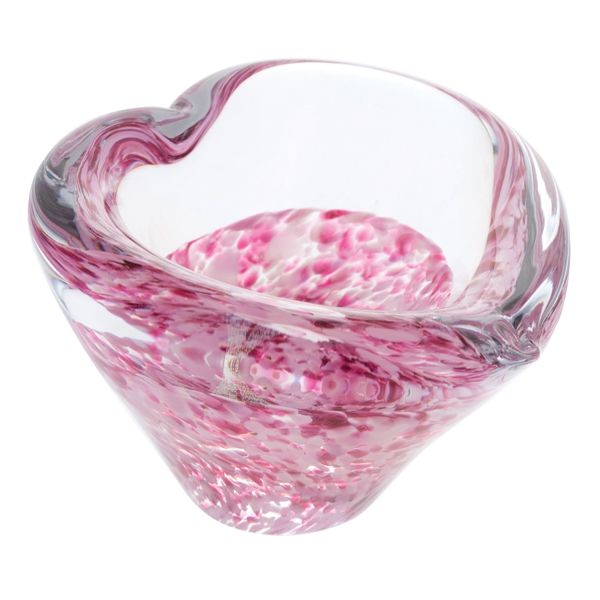 Caithness Glass Fuchsia - Mini Heart Bowl