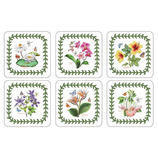Pimpernel Exotic Botanic Garden Coasters Set Of 6
