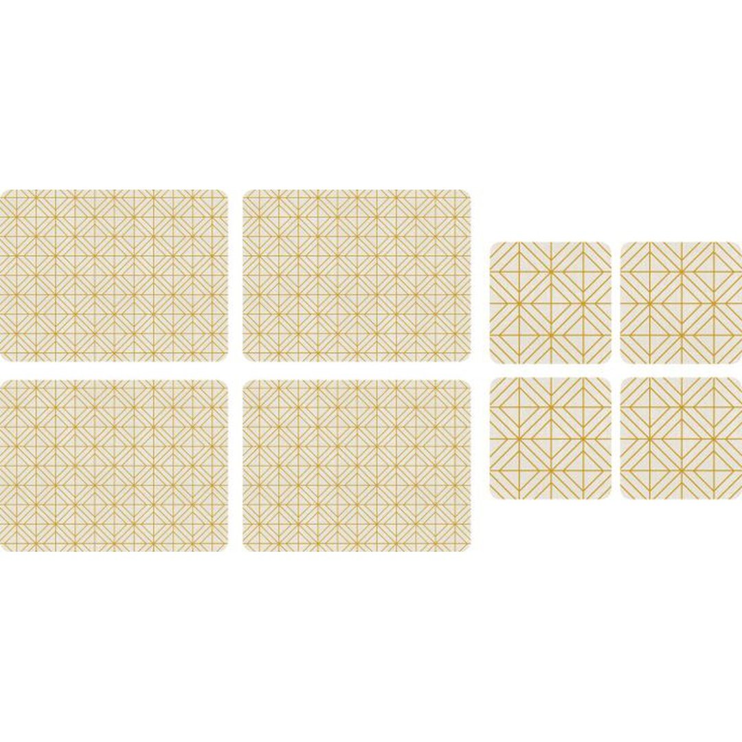 Luxe Set of 4 Placemat & Coaster Set by Pimpernel