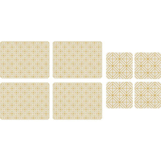 Luxe Set of 4 Placemat & Coaster Set by Pimpernel