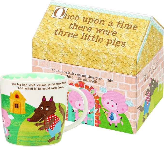 Queens by Churchill Little Rhymes Three Little Pigs Mug in Hat Box