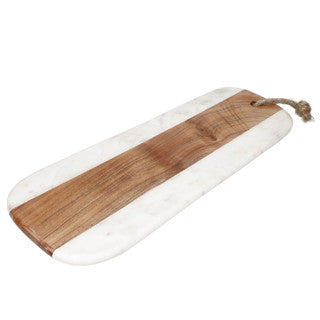 Artesà Marble and Acacia Wood Serving Board