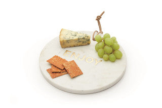 Artesá Round White Marble Cheese Board