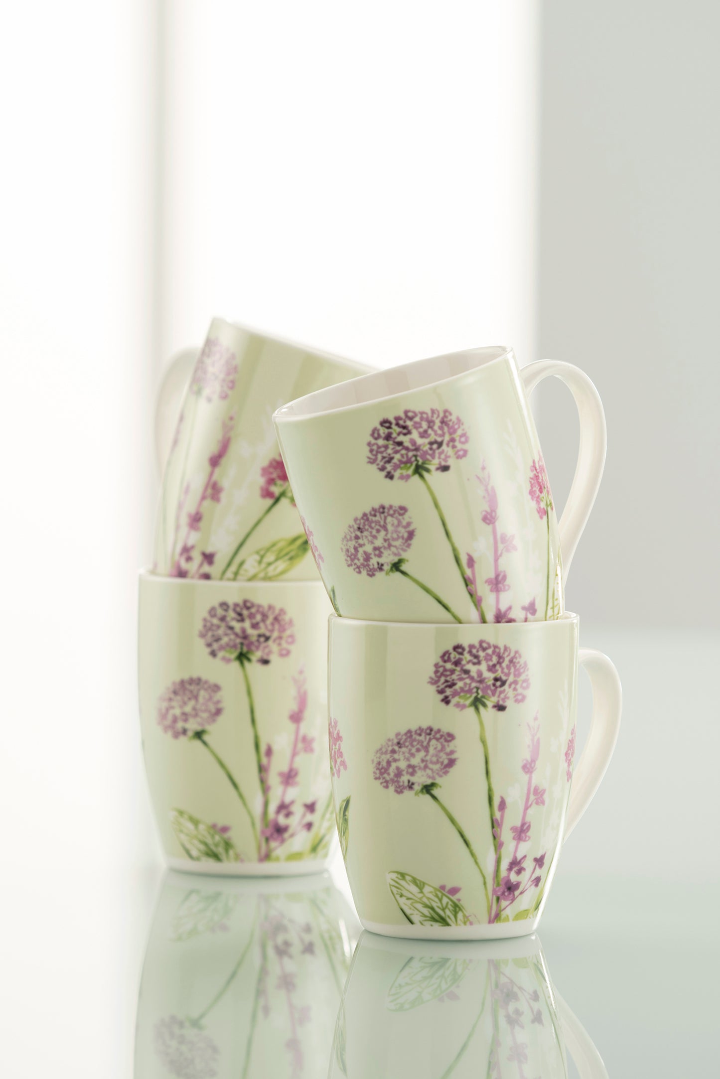 Aynsley Floral Spree 4 Mugs Set