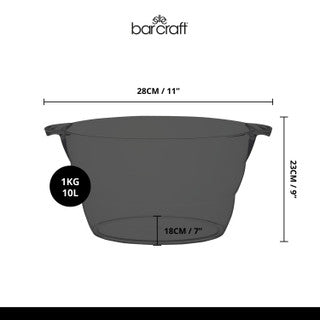 BarCraft Acrylic Large Oval Drinks Pail / Cooler