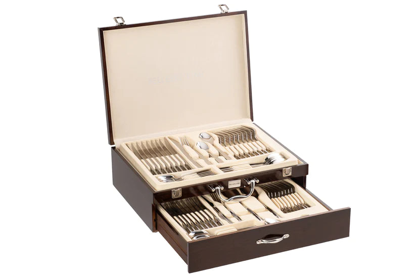 Dine in style with the Occasions 72-Piece Cutlery Set from Belleek Living