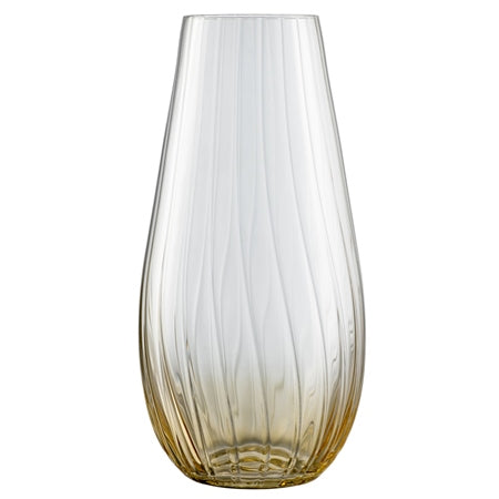 Galway Crystal Erne 12" Vase Amber