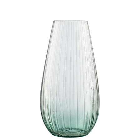 Galway Crystal Erne 9.5" Vase Aqua