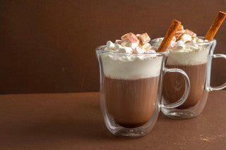 La Cafetière Set of 2 Glass Hot Chocolate Mugs