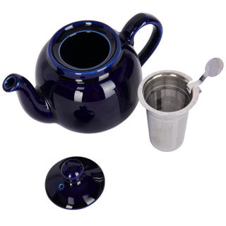 London Pottery Farmhouse 2 Cup Teapot Cobalt Blue